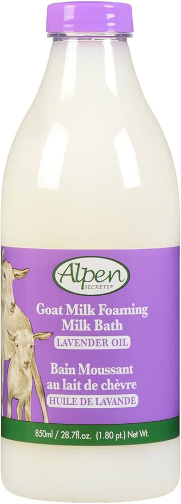 Alpen Secrets Goat Foaming Milk Bath with Lavender Oil, 28.7 Fl Oz (Pack of 2) | Amazon (US)