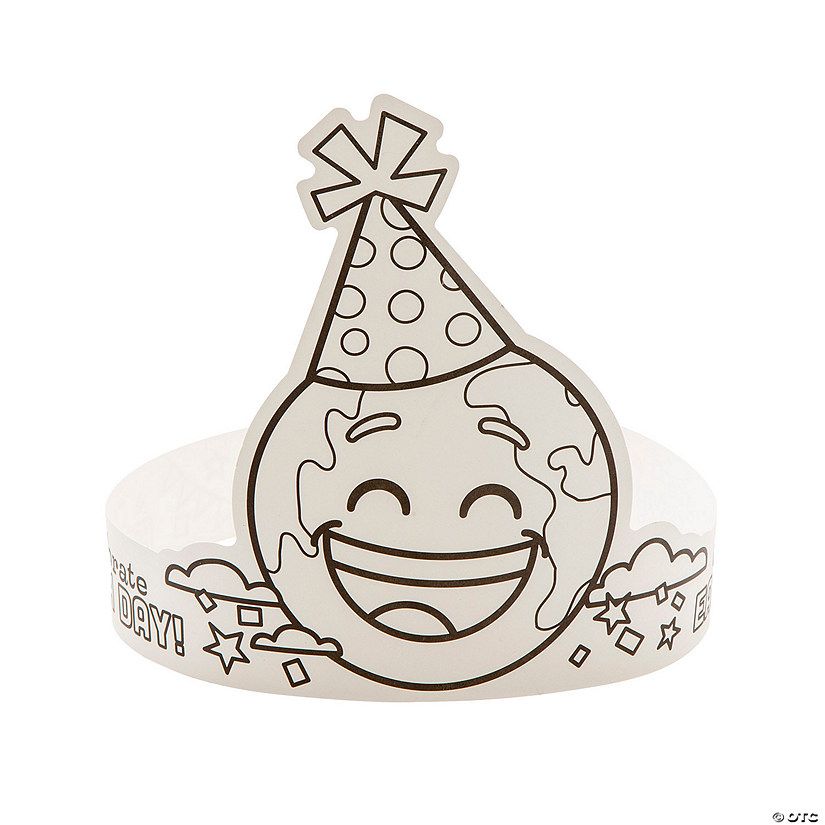 Color Your Own Earth Day Crowns - 12 Pc. | Oriental Trading Company