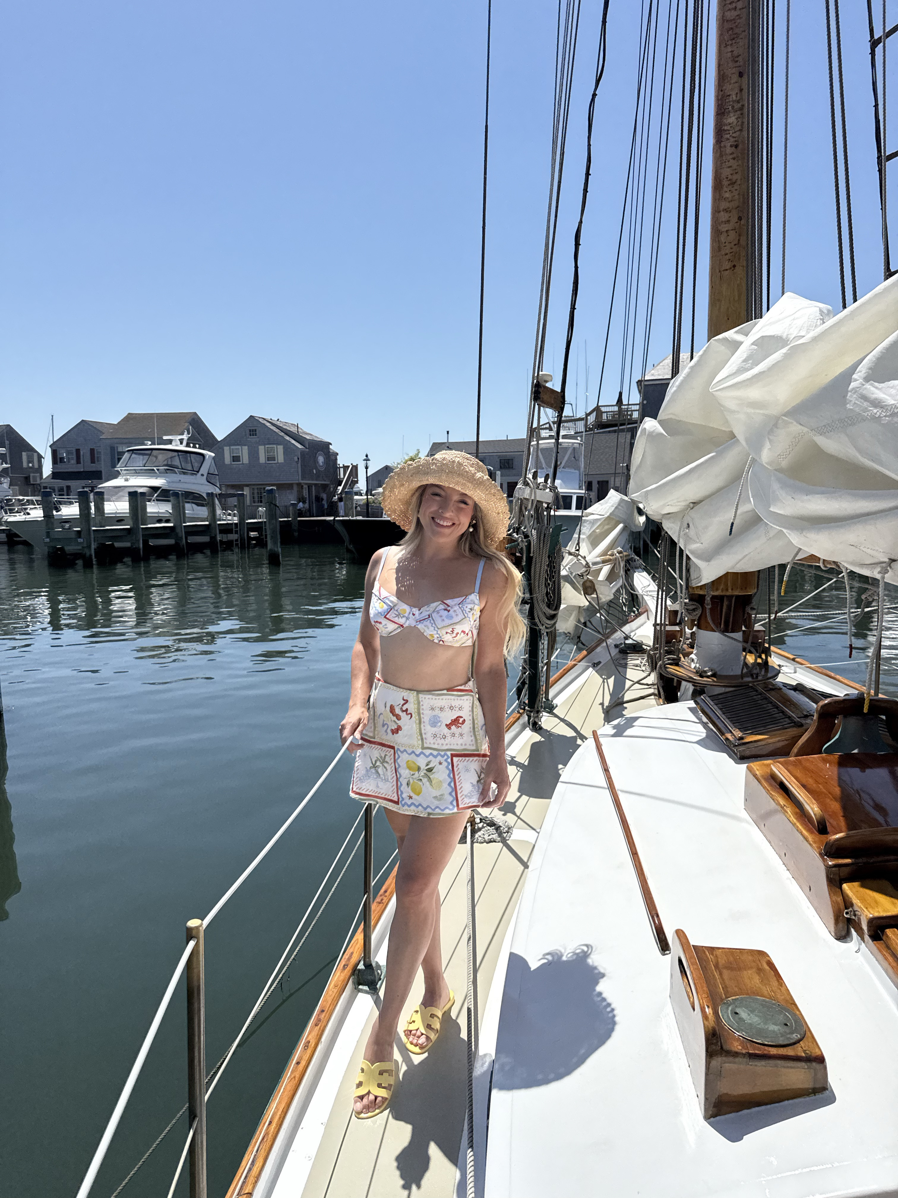 Nantucket boat outfit printed bikini. Use code RACHMARTINO20 for 20% off. 

#LTKStyleTip #LTKSeasonal #LTKFindsUnder50