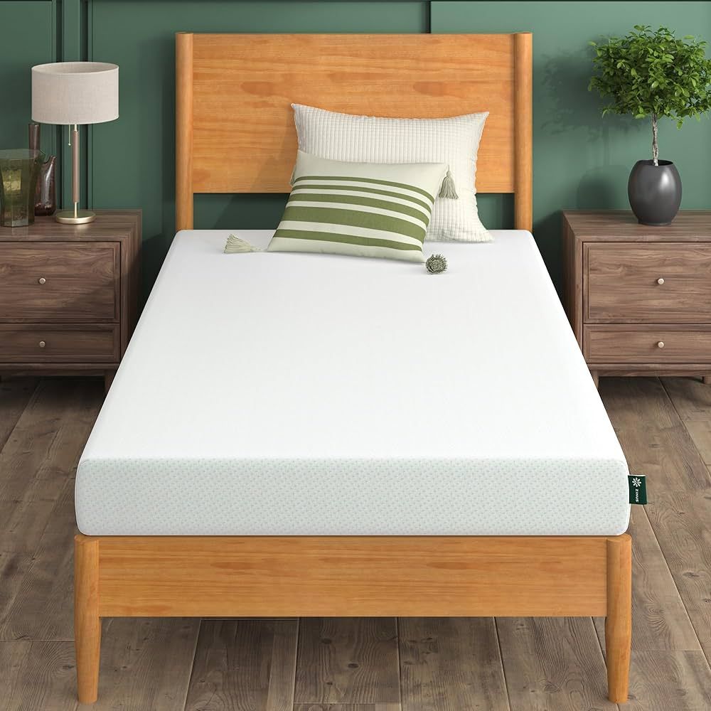 ZINUS 6 Inch Green Tea Memory Foam Mattress, Fiberglass Free, Patented Custom Contour Support, St... | Amazon (US)