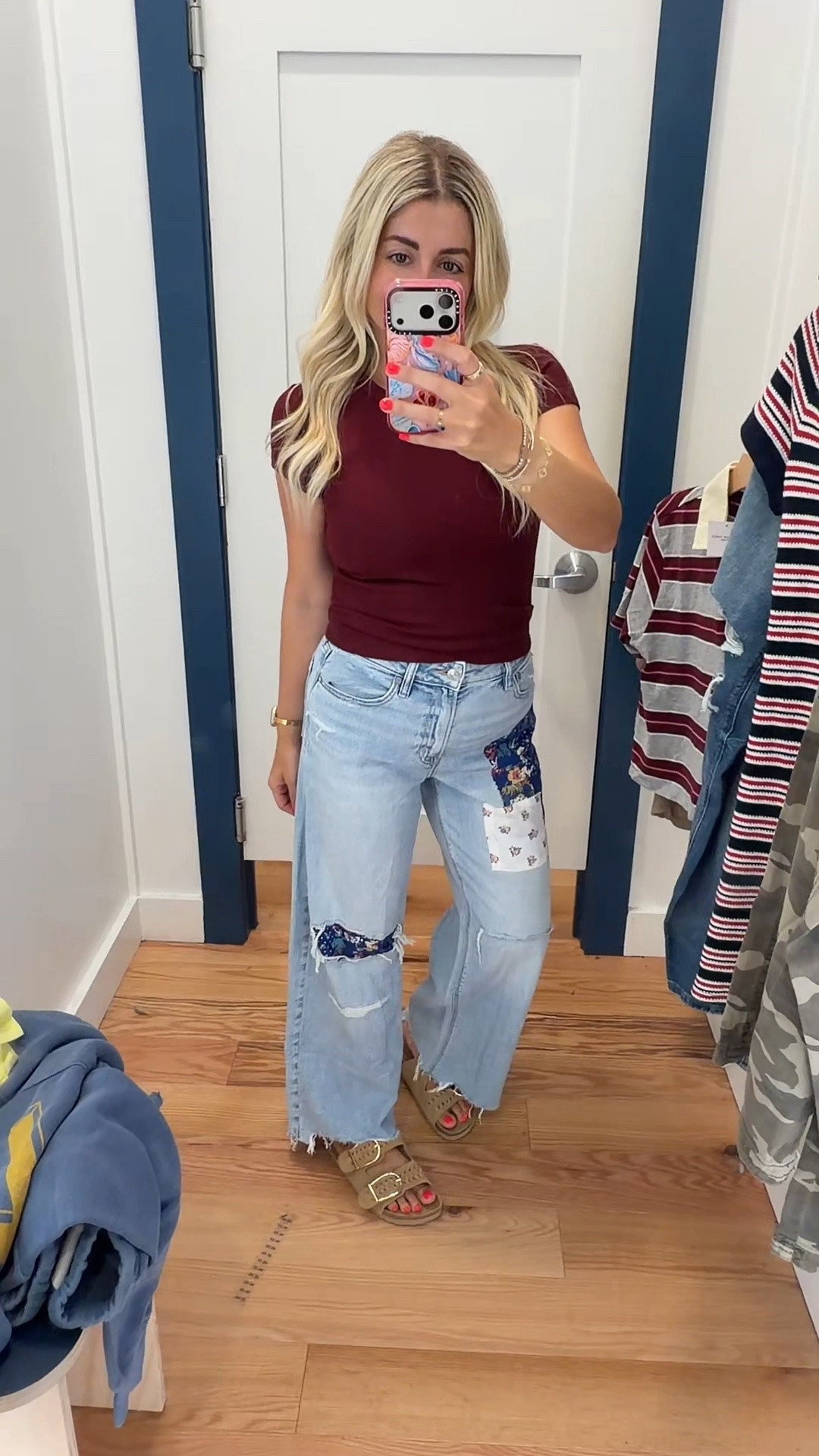 American eagle outfit on sale
Small waffle tee
Jeans 2 short
Sandals tts

#LTKSaleAlert