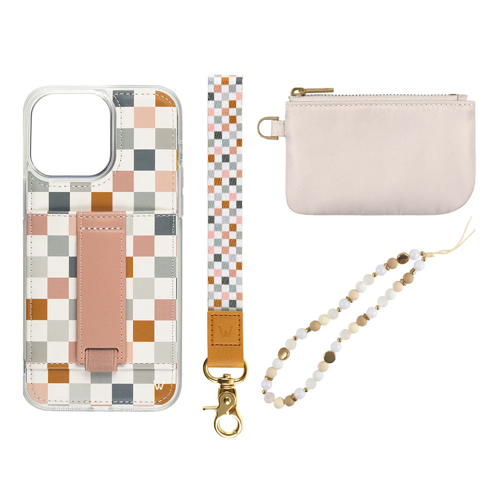 Coastal Check Walli Grip Bundle Samsung S25 Plus | Walli Cases