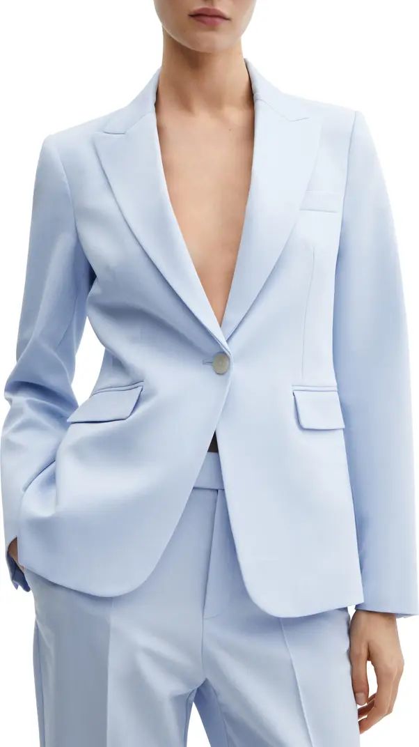 MANGO Fitted Suit Blazer | Nordstrom | Nordstrom