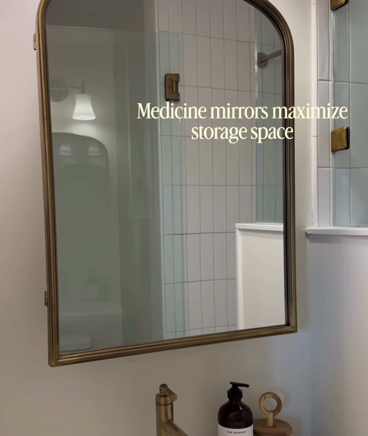Bathroom hack. Choose a medicine cabinet mirror for extra storage 

#bathroommirror

#LTKHome #LTKstorytime #LTKU