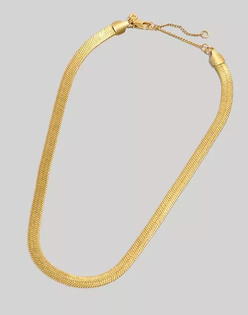 Chunky Herringbone Chain Necklace | Madewell