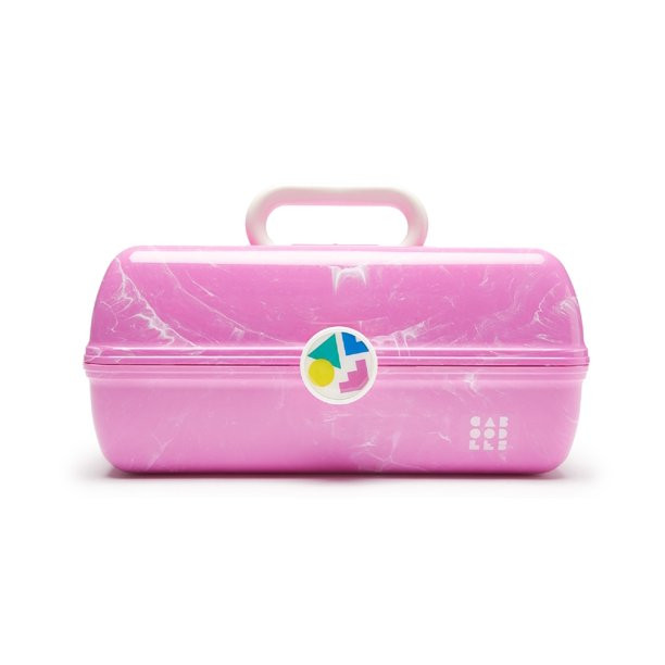 Caboodles On-The-Go-Girl Classic Cosmetic Case, Pink Marble - Walmart.com | Walmart (US)