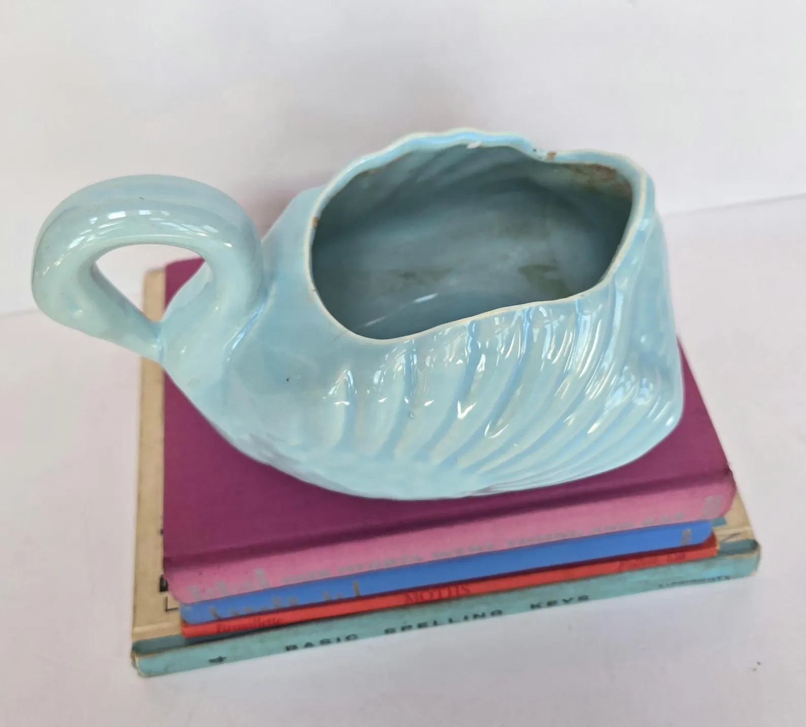 Antique Cameron Clay Light Blue Swan Planter, Art Deco, Mid Century, Collectible, Home Decor | Etsy (US)