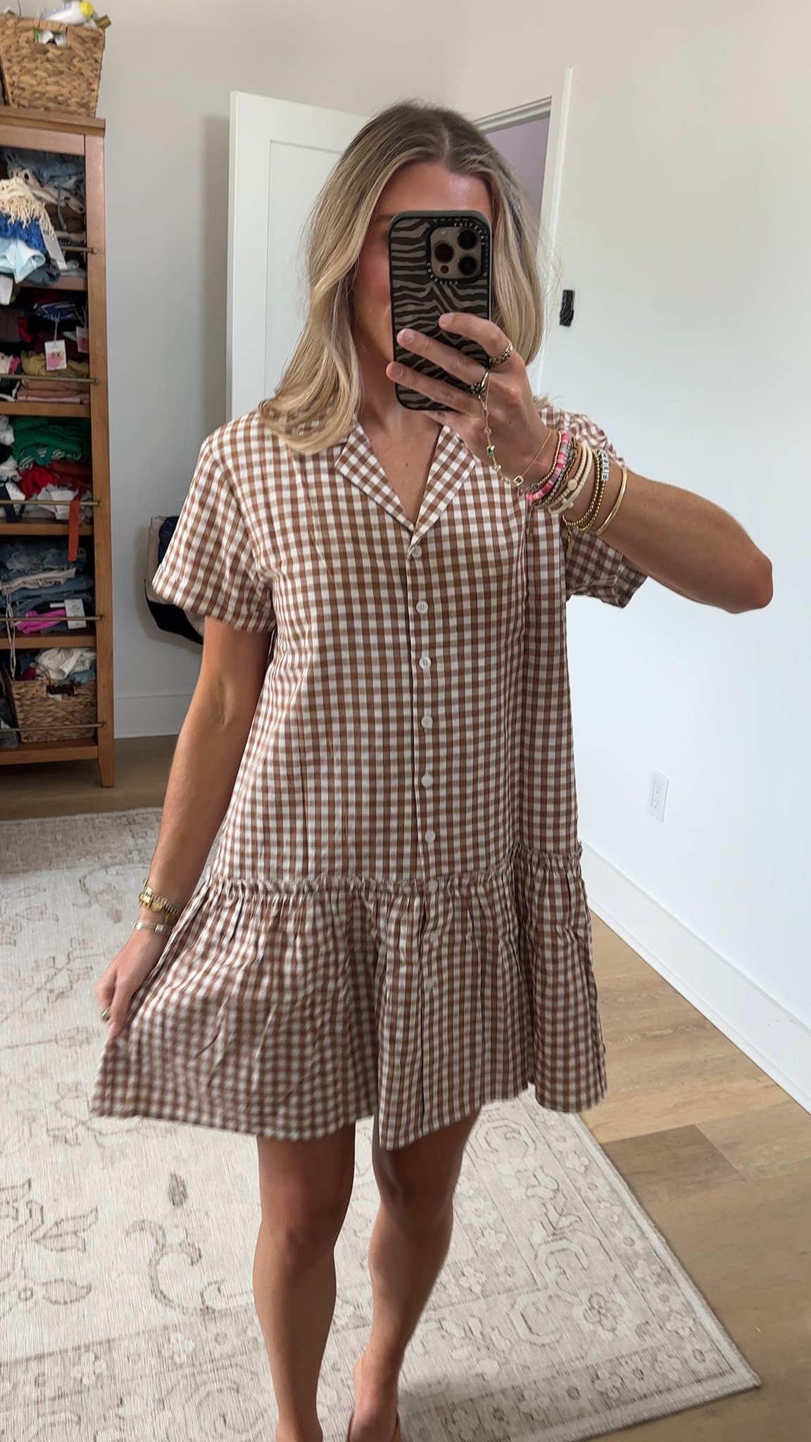 Amazon size small Women Cotton Gingham Shirt Dress Short Sleeve Button Down Ruffled Babydoll Plaid Dresses Summer Beach Mini Sundress

#LTKootd #LTKWorkwear #LTKSaleAlert