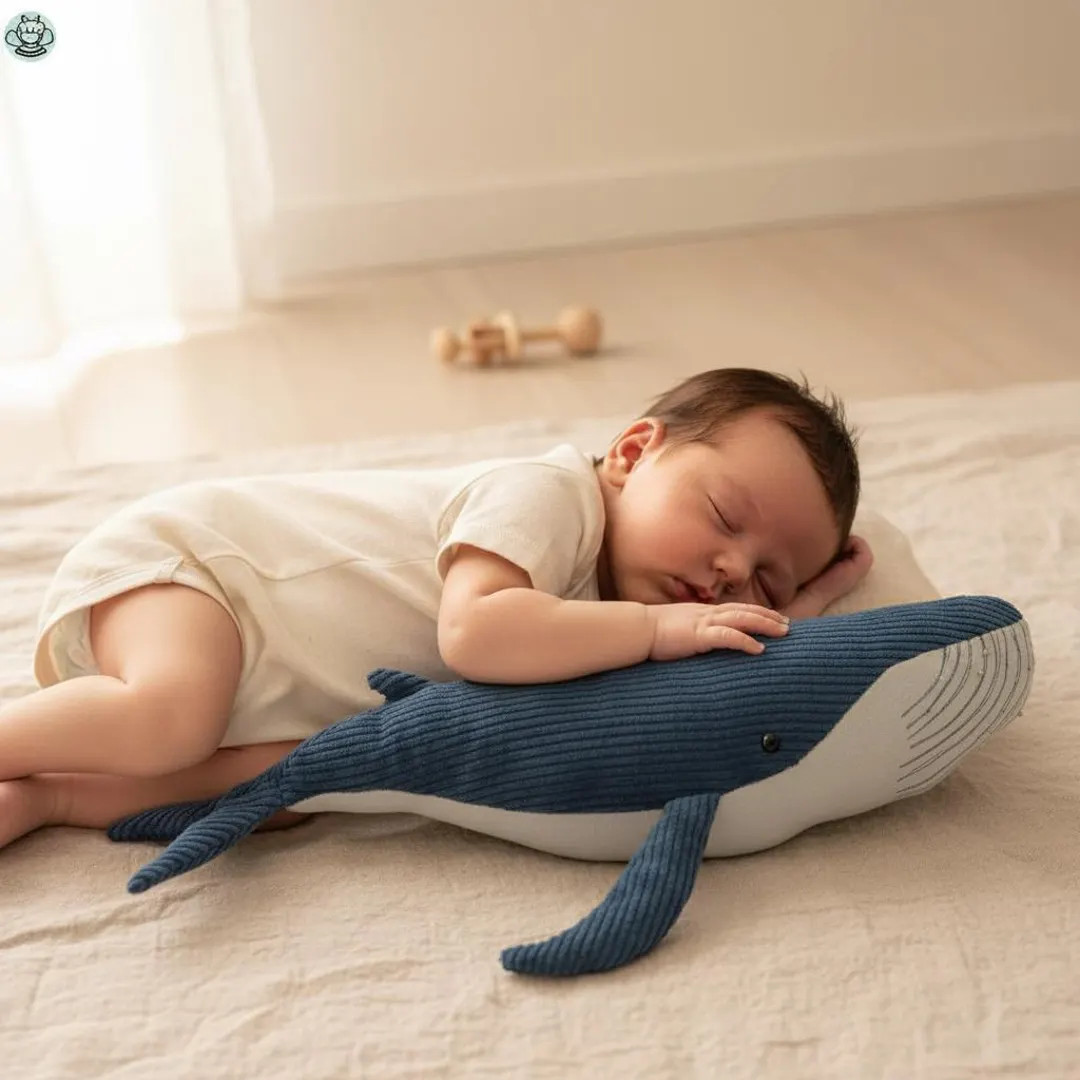 Big stuffed blue Humpback whale, made of corduroy and cotton and embroidery details | Etsy (US)