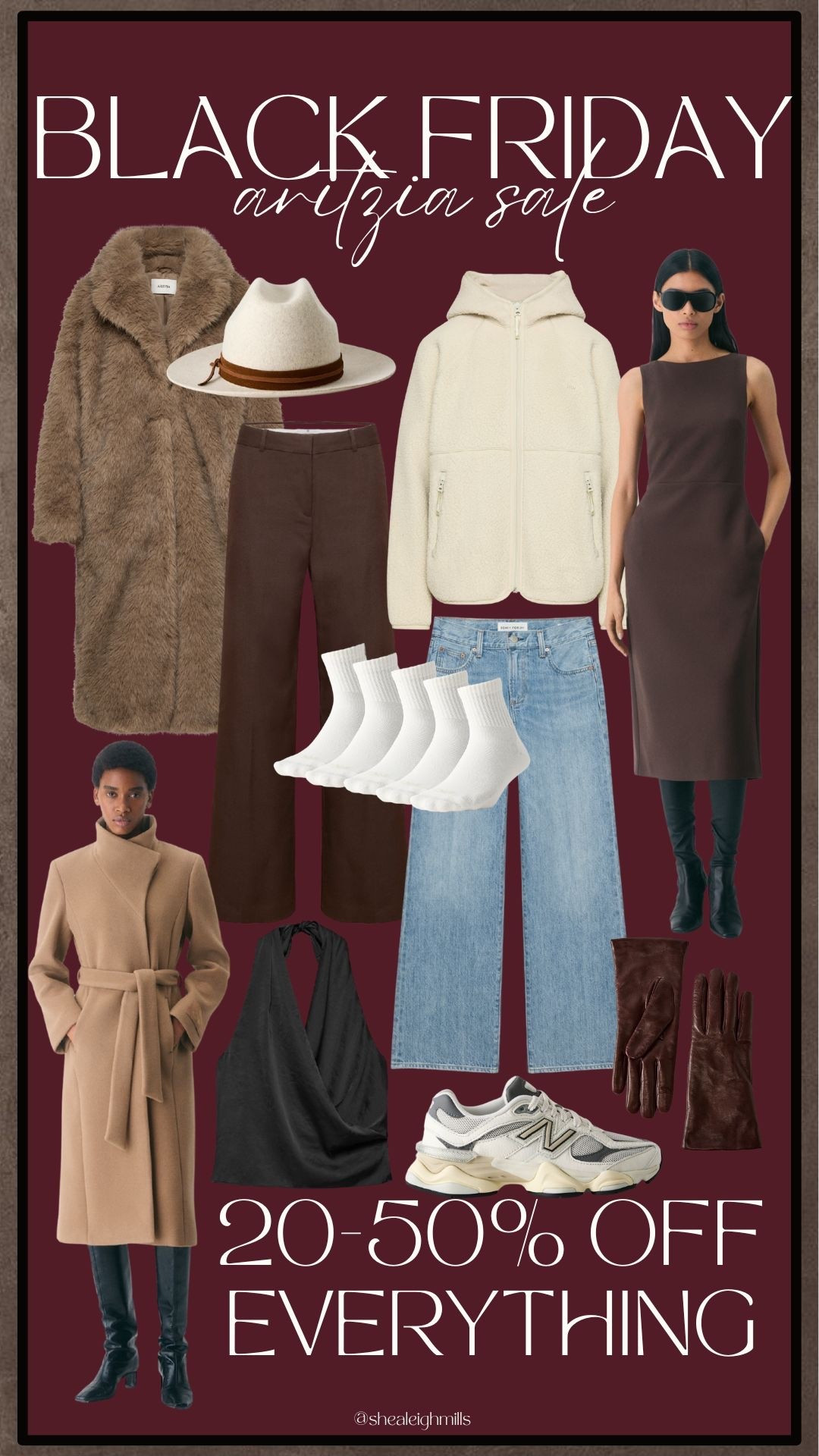 Aritzia Black Friday 🖤 20–50% off everything. Rounded up the best staples to build a chic winter wardrobe: elevated basics, luxe coats, sherpa layers, wide-leg pants, and sleek dresses you can style day or night. Perfect for gifting or refreshing your capsule closet.

Aritzia sale, Aritzia Black Friday deals, Effortless Pants outfit ideas, Aritzia wool coat, cozy sherpa jacket, slip dress outfit, wide leg pants winter, capsule wardrobe staples, neutral winter outfits, chic cold weather style, minimal wardrobe essentials, holiday outfit ideas, elevated basics, winter clothing sale, luxe outerwear, giftable wardrobe basics

#LTKCyberWeek #LTKSaleAlert #LTKGiftGuide