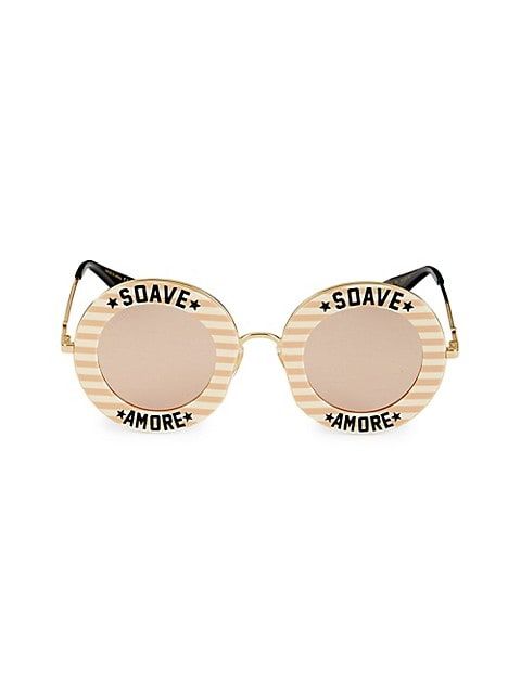 Gucci 44MM Round Sunglasses on SALE | Saks OFF 5TH | Saks Fifth Avenue OFF 5TH