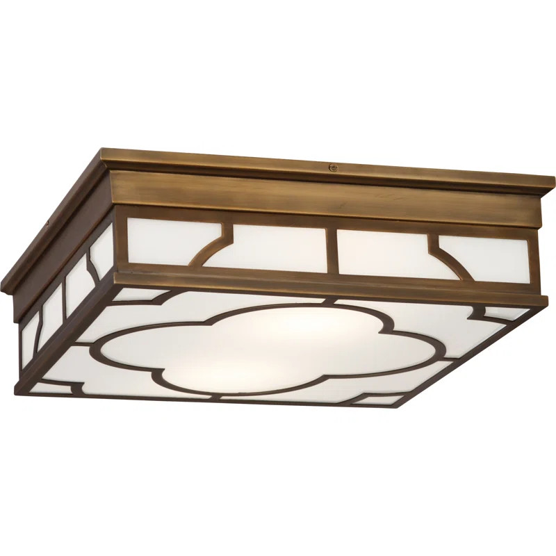Addison 2 - Light 15.75'' Unique/Statement Square Flush Mount | Wayfair North America