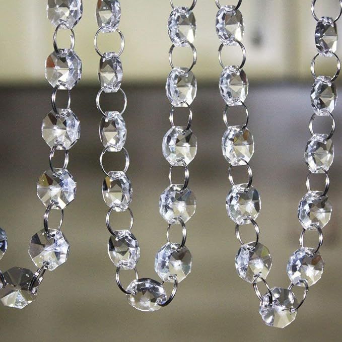 SKY CANDYBAR 16 Feet Crystal Acrylic Gems Bead Garland Strands Manzanita Crystals Tree Garlands C... | Amazon (US)