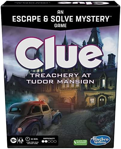 Clue Board Game Treachery at Tudor Mansion, Clue Escape Room Game, Murder Mystery Games, Cooperat... | Amazon (US)