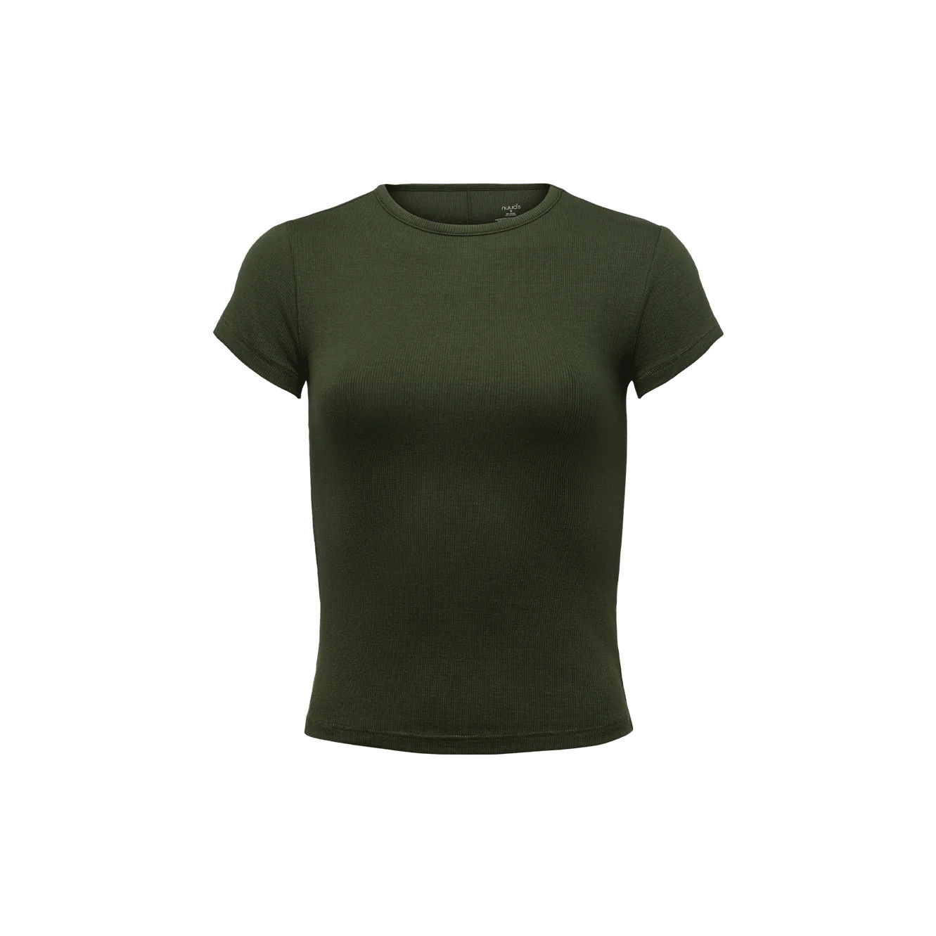 Slinky Rib Tee | Mocha | Nuuds US