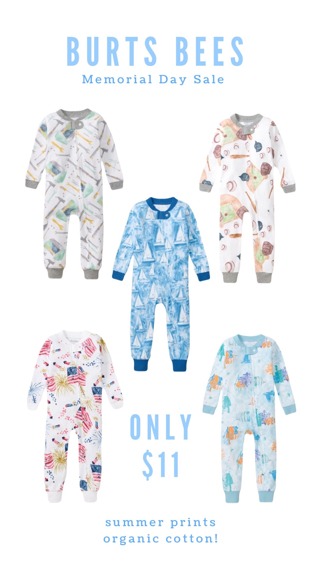 Burt’s bees baby- Memorial Day Sale! Baby pajamas only $11!!! We love them because they are organic cotton  

#LTKBump #LTKSaleAlert #LTKBaby