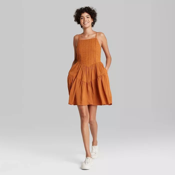 Women's Sleeveless Tiered Skater Dress - Wild Fable™ | Target