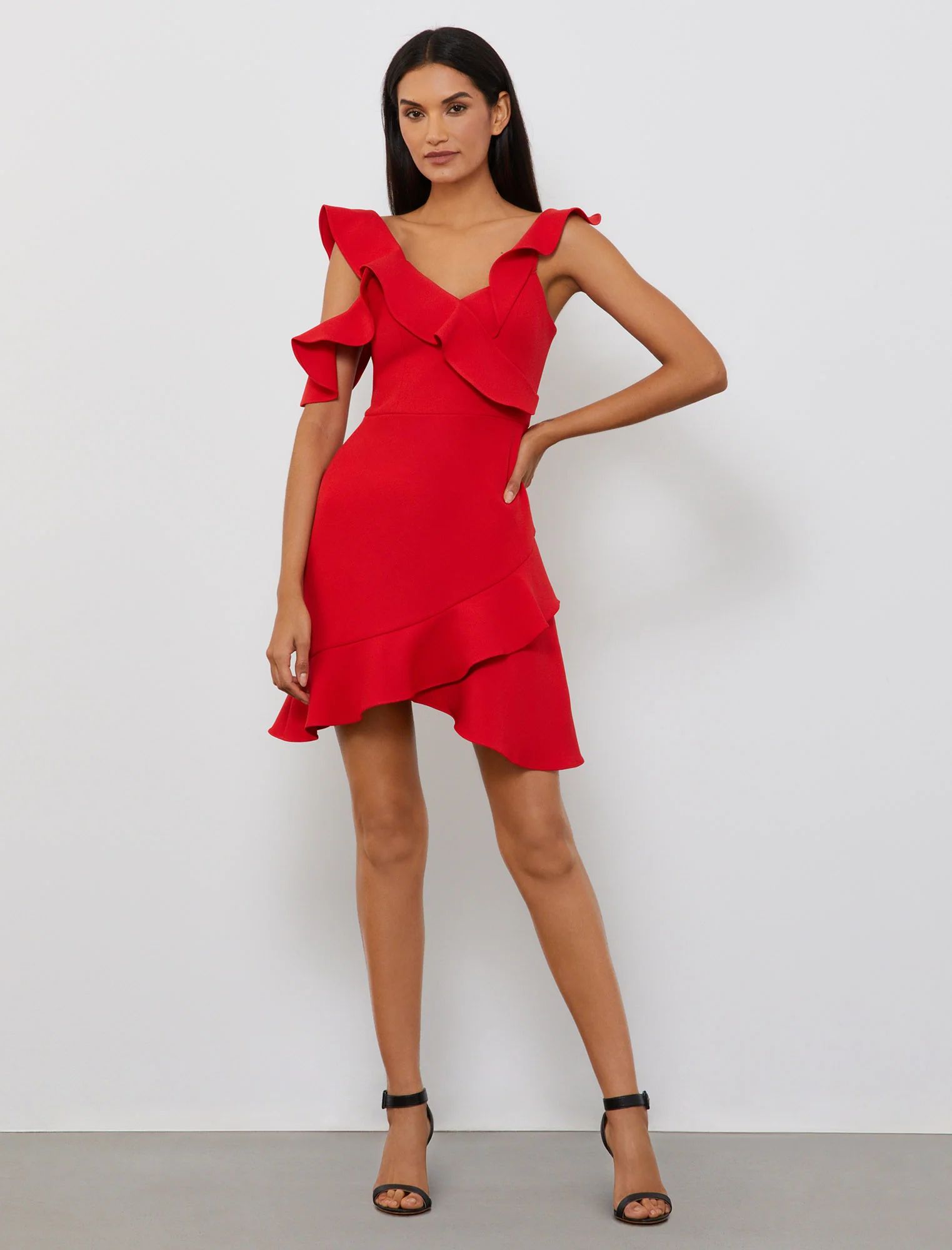 Ruffled Short Dress | BCBG Max Azria 