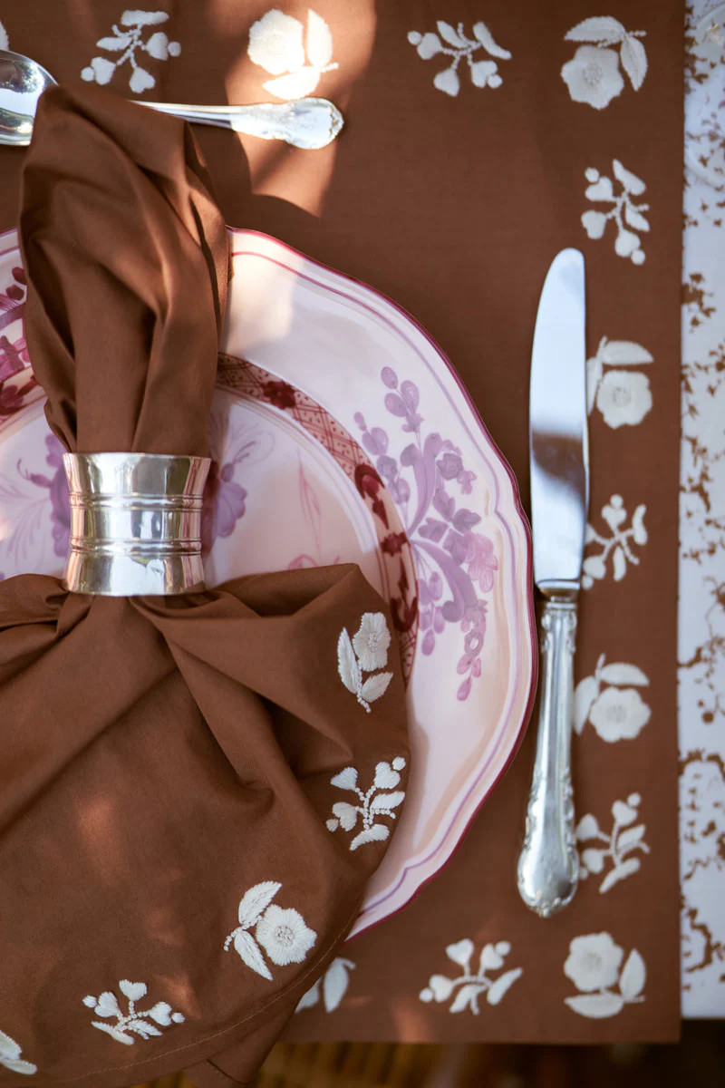 Set-of-Four Ingrid Embroidered Napkins | Parterre