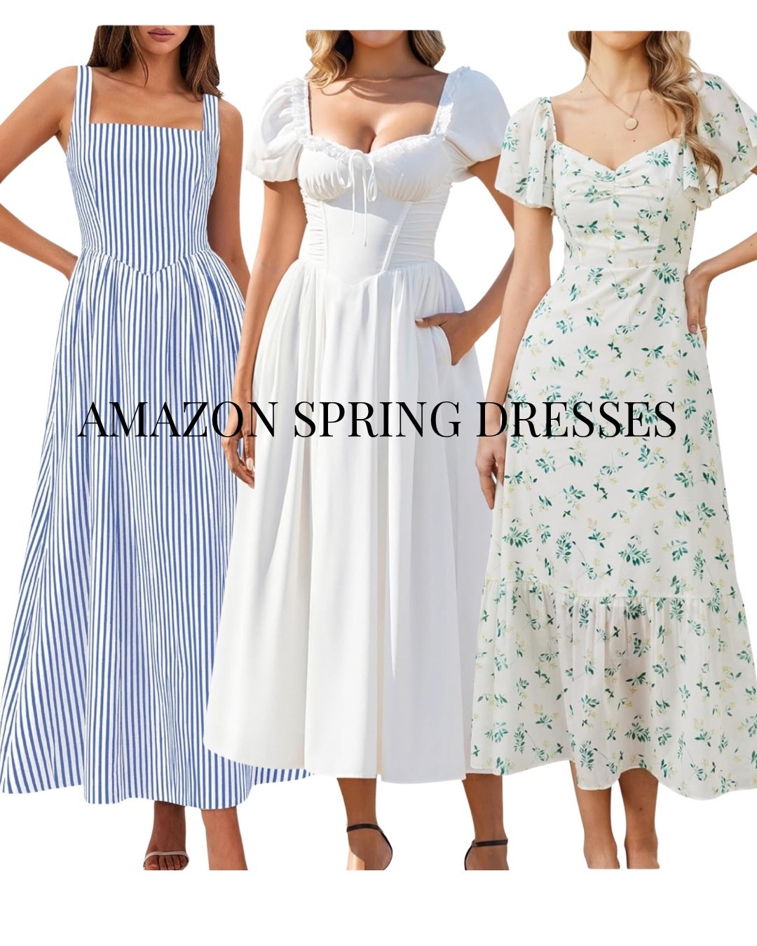 White dress, cottage core, milkmaid, Amazon dress 

#LTKSpringSale #LTKSeasonal #LTKWedding