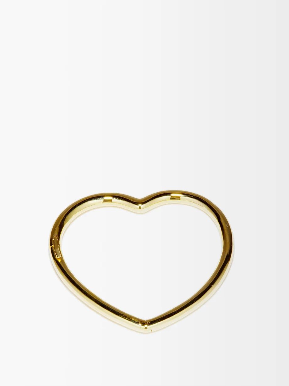 9kt gold heart cuff | Matches (UK)