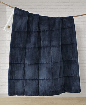 UGG® Avery Plush to Fleece Reversible Throw, 50 | Macy's