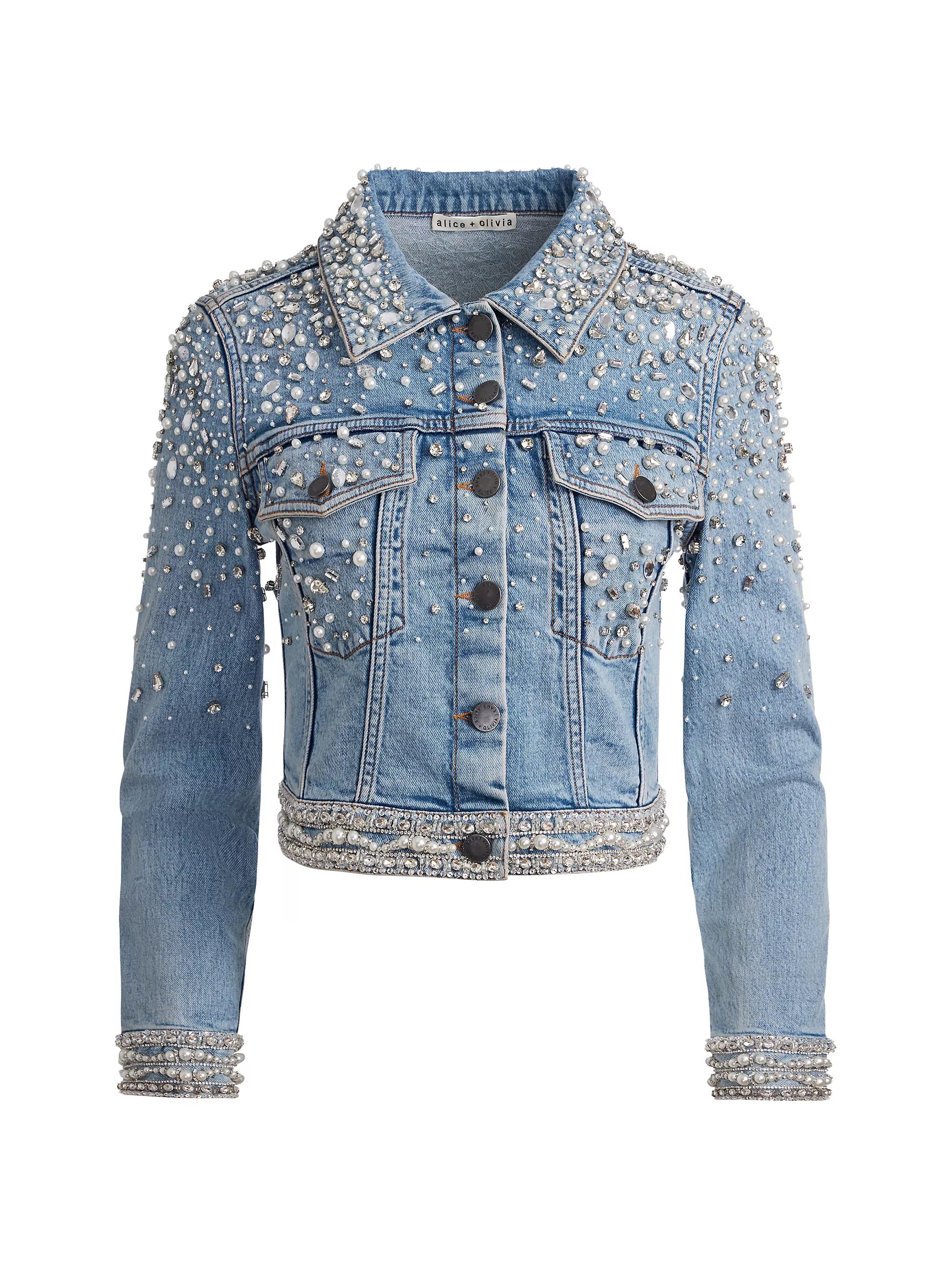 Nelson Embellished Denim Jacket | Saks Fifth Avenue
