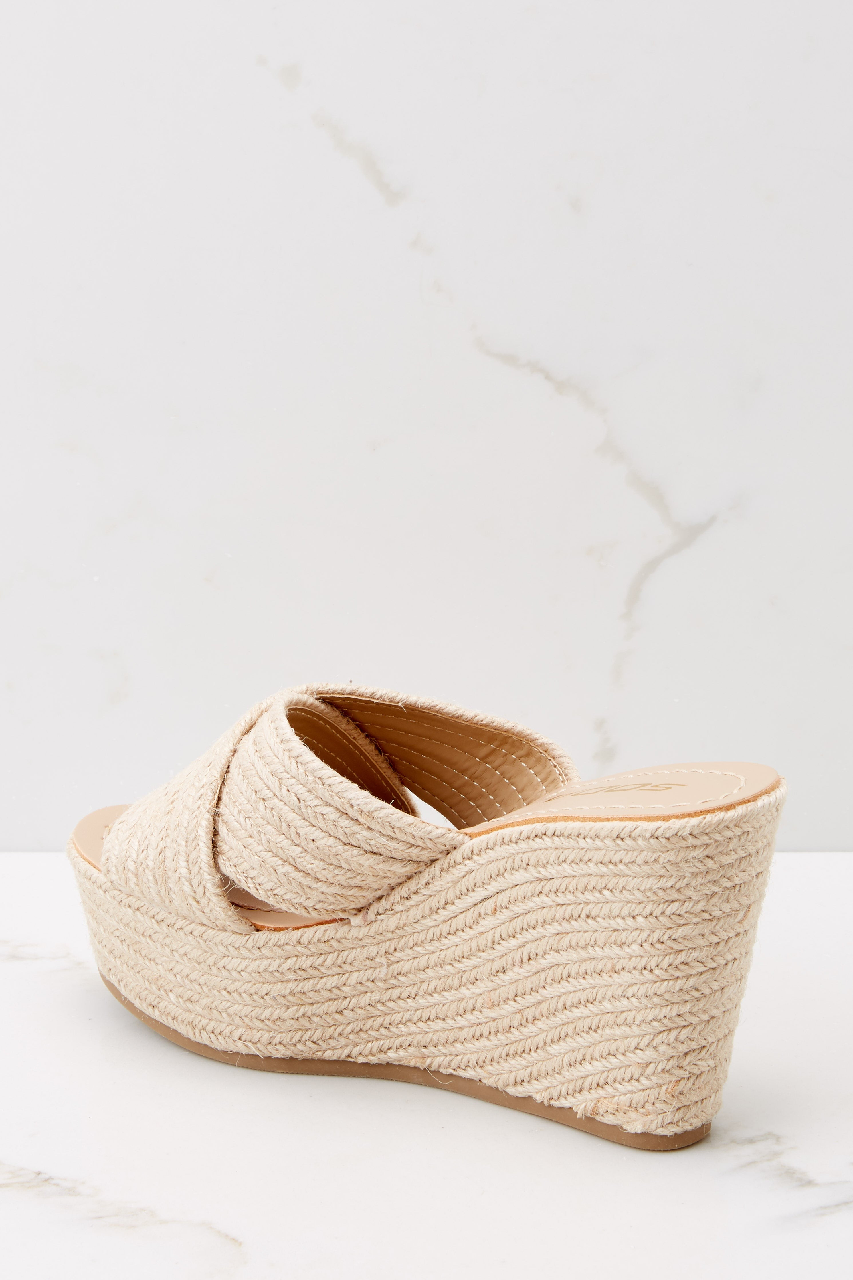 Eventful Outings Natural Wedge Sandals | Red Dress 