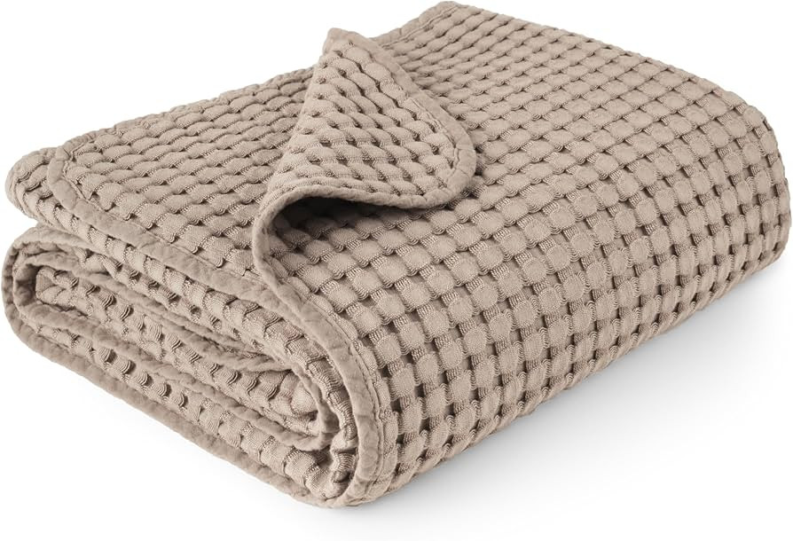 Konssy Waffle Baby Blankets, Nursery Blankets for Boys Girls, Swaddle Blankets Neutral Soft Light... | Amazon (US)