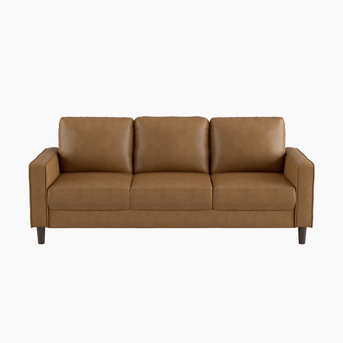Mitka 77" Faux Leather Square Arm Sofa | Wayfair North America