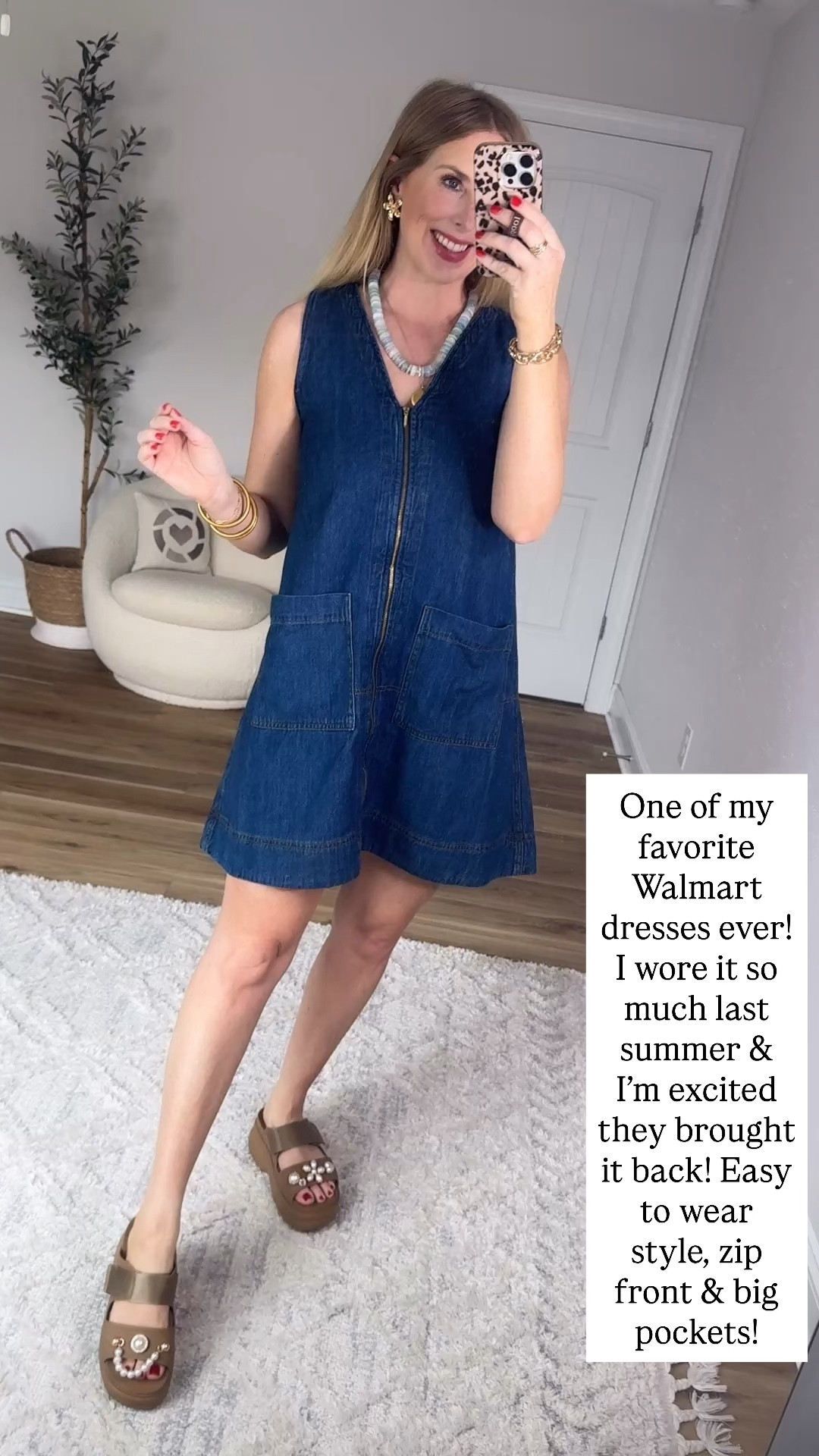 Walmart denim minidress

#LTKmomlife #LTKootd