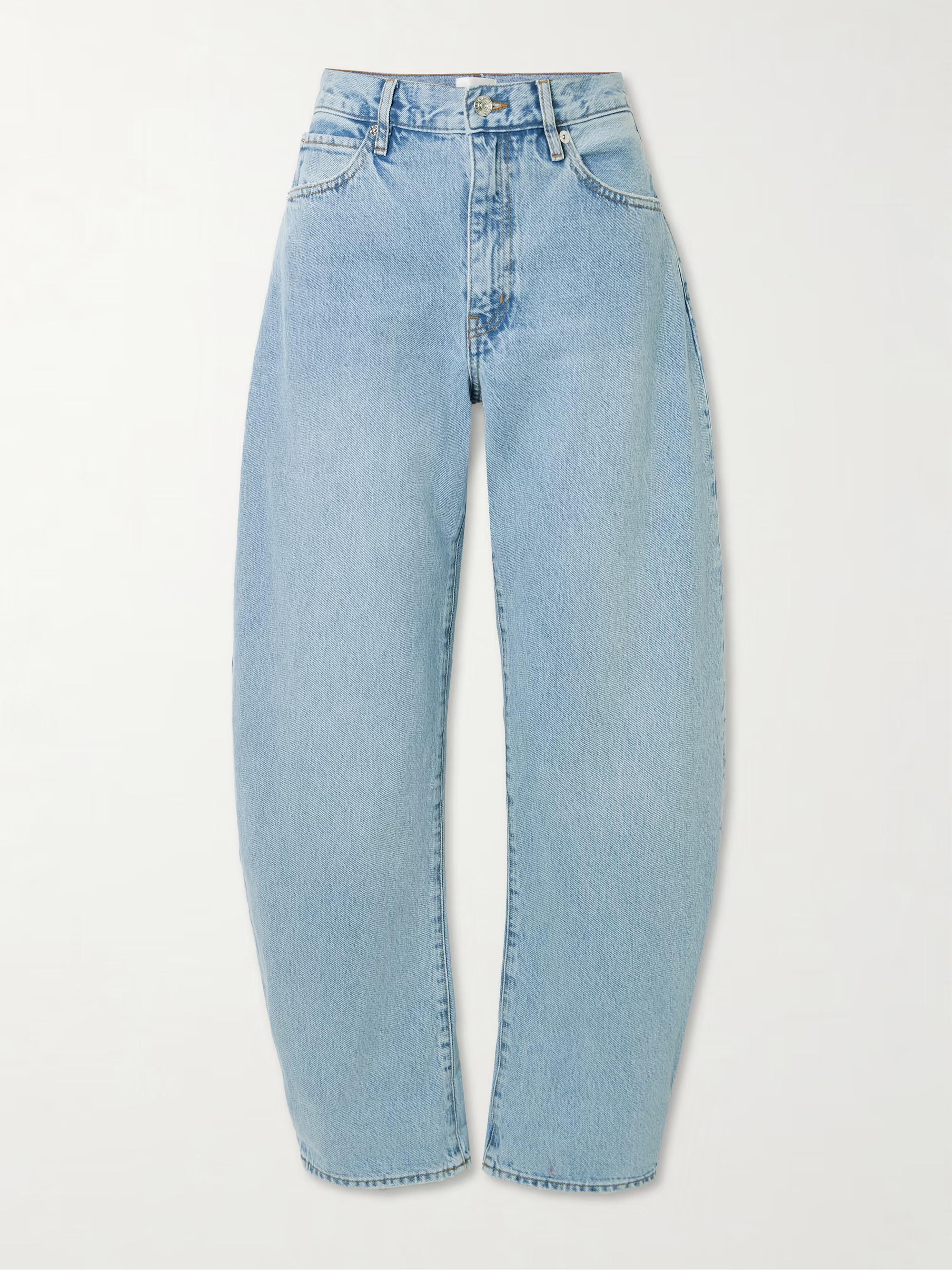 The Bubble high-rise barrel-leg jeans | NET-A-PORTER (US)