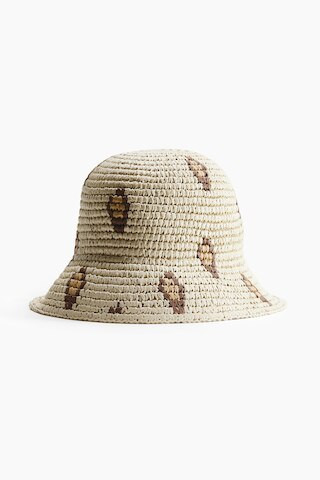 H & M - Straw Hat - Beige/Leopard Print | H&M (US + CA)