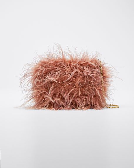 Loeffler Randall Zelda Ostrich Feather Clutch Bag | Bergdorf Goodman