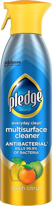 Pledge Antibacterial Multisurface Cleaner Spray, Wood Furniture, Stainless Steel, and Electronics... | Amazon (US)