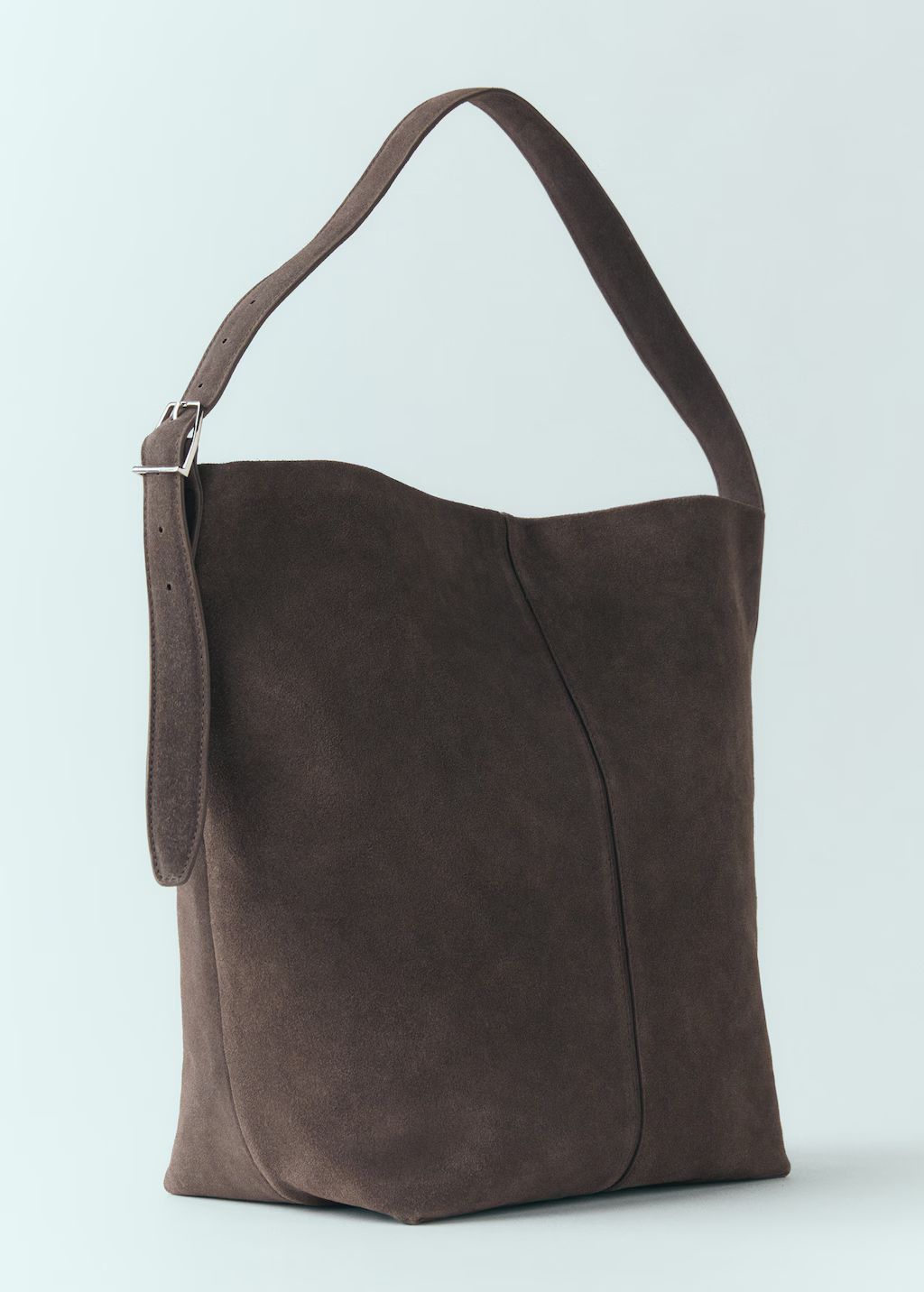 Leather shopper bag | MANGO (UK)