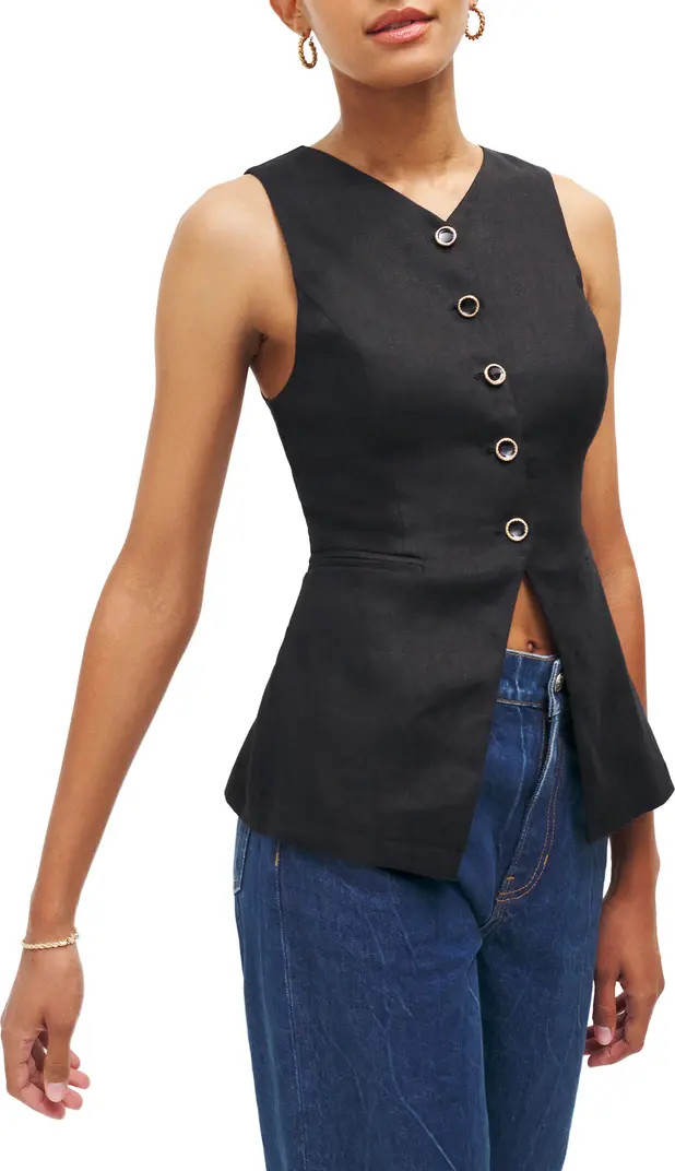 Reformation Aspen Sleeveless Linen Top | Nordstrom | Nordstrom