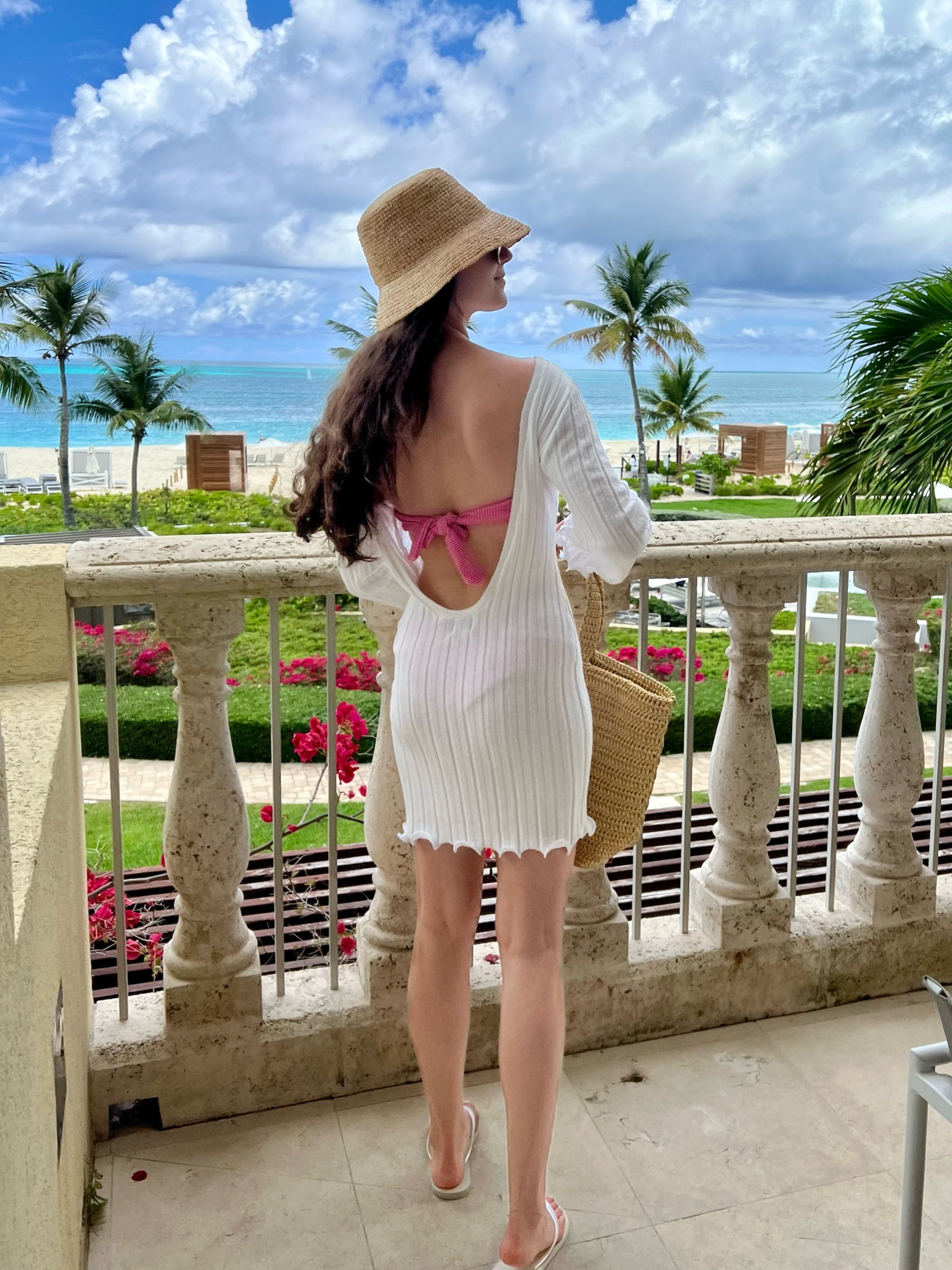 Beach day outfit!

Swimsuit, white dress, summer dress, sandals, pink bathing suit, beach hat

#LTKSwim #LTKSeasonal #LTKStyleTip