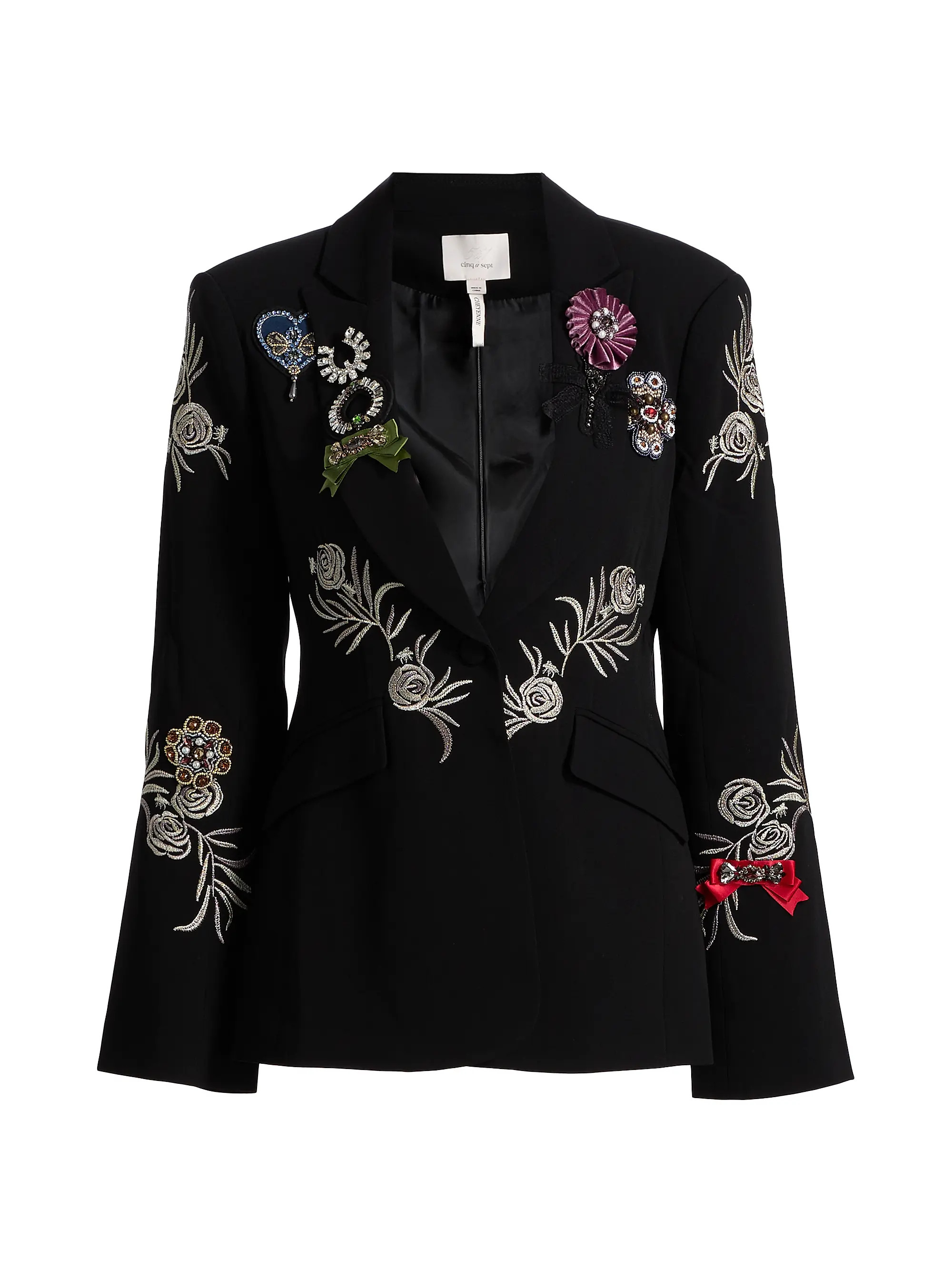 Cinq à Sept Heritage Rose Cheyenne Embellished Blazer | Saks Fifth Avenue | Saks Fifth Avenue