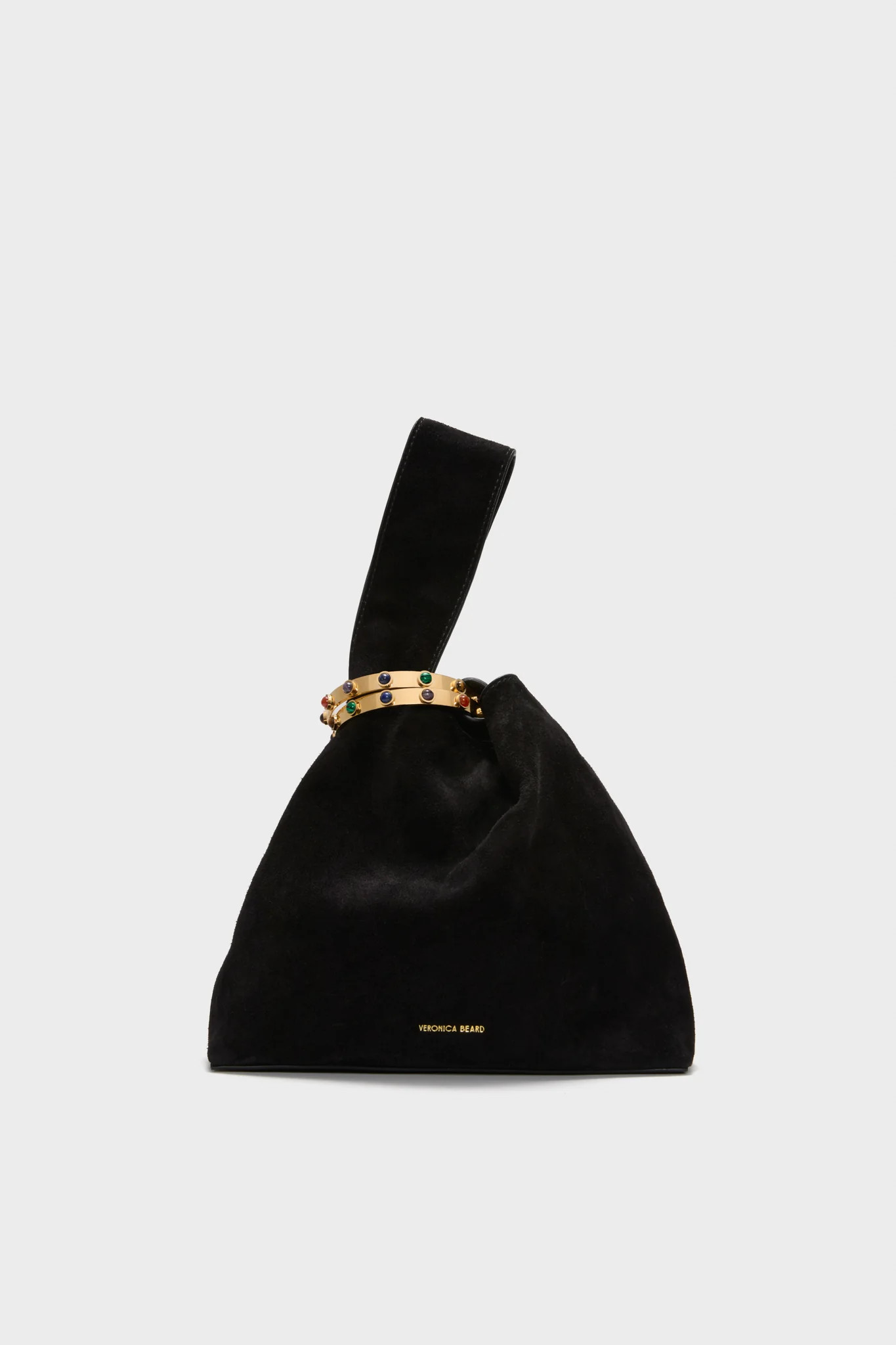 Black Suede Veronica Beard Swing Bag | Tuckernuck (US)