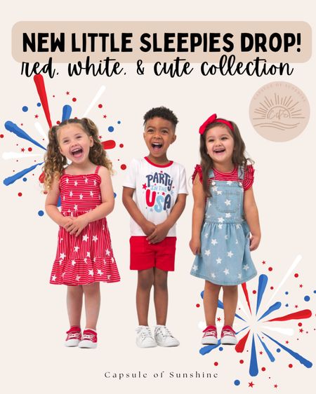 NEW LS drop!! Red, White, & Cute collection 🤩❤️🤍💙 they have both sleep (pajamas) and play (day wear) options available on this drop! 

#littlesleepies #kidsclothes #bamboo 

#LTKFamily #LTKBaby #LTKKids