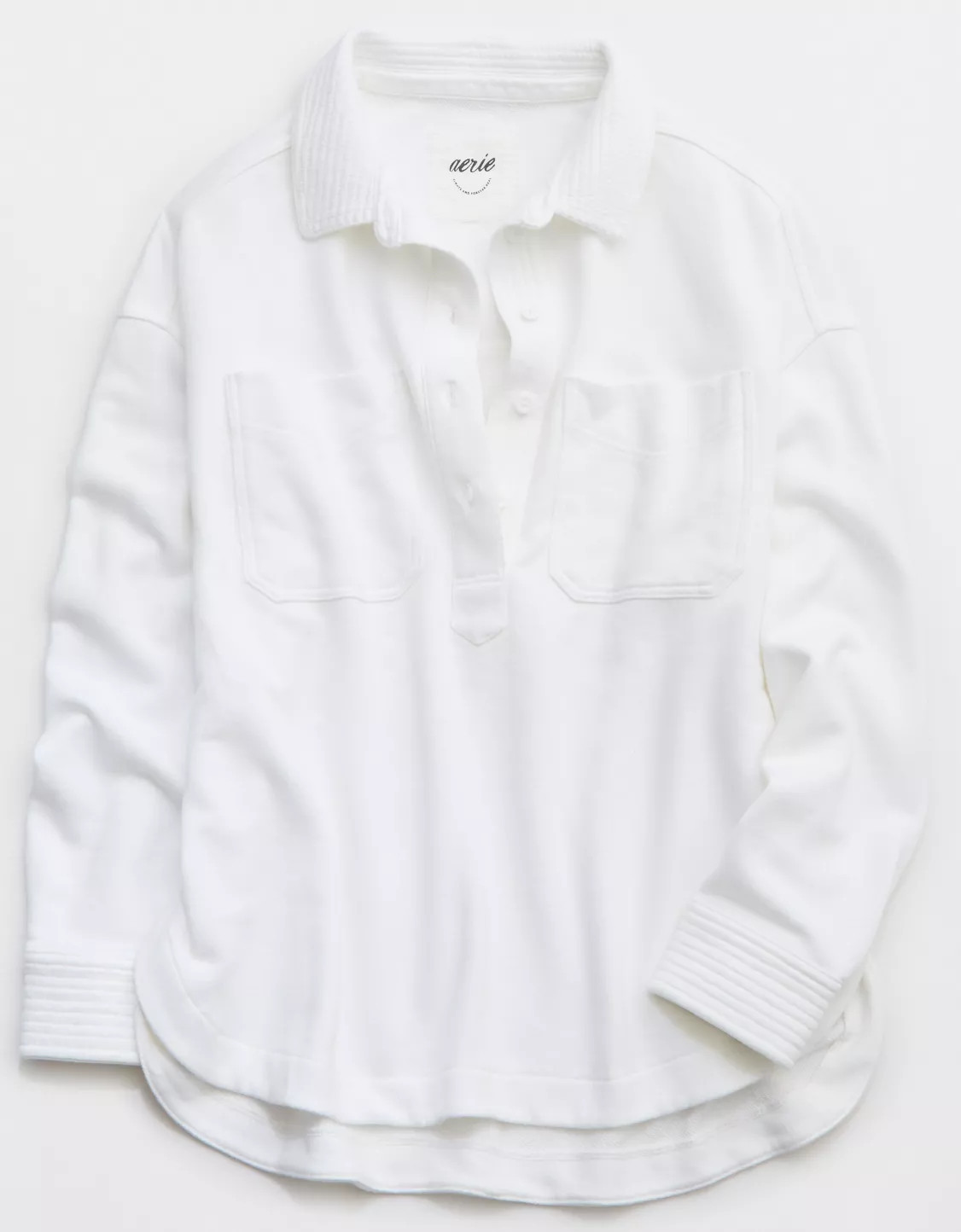 Aerie Popover Polo Sweatshirt | Aerie