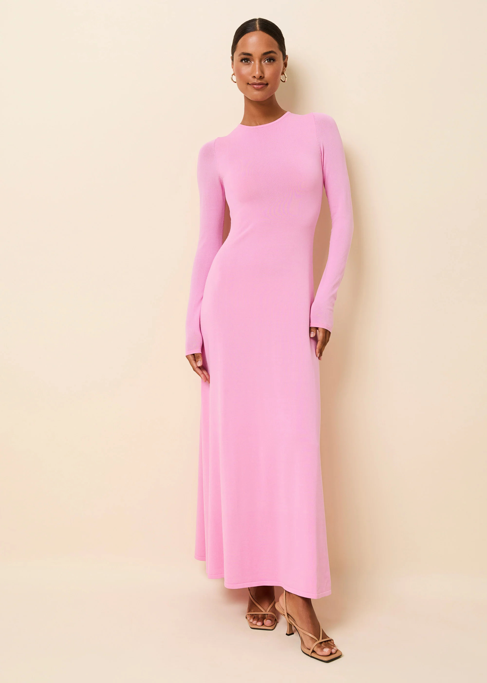 Dora Knit Dress Bon Bon | Solid & Striped