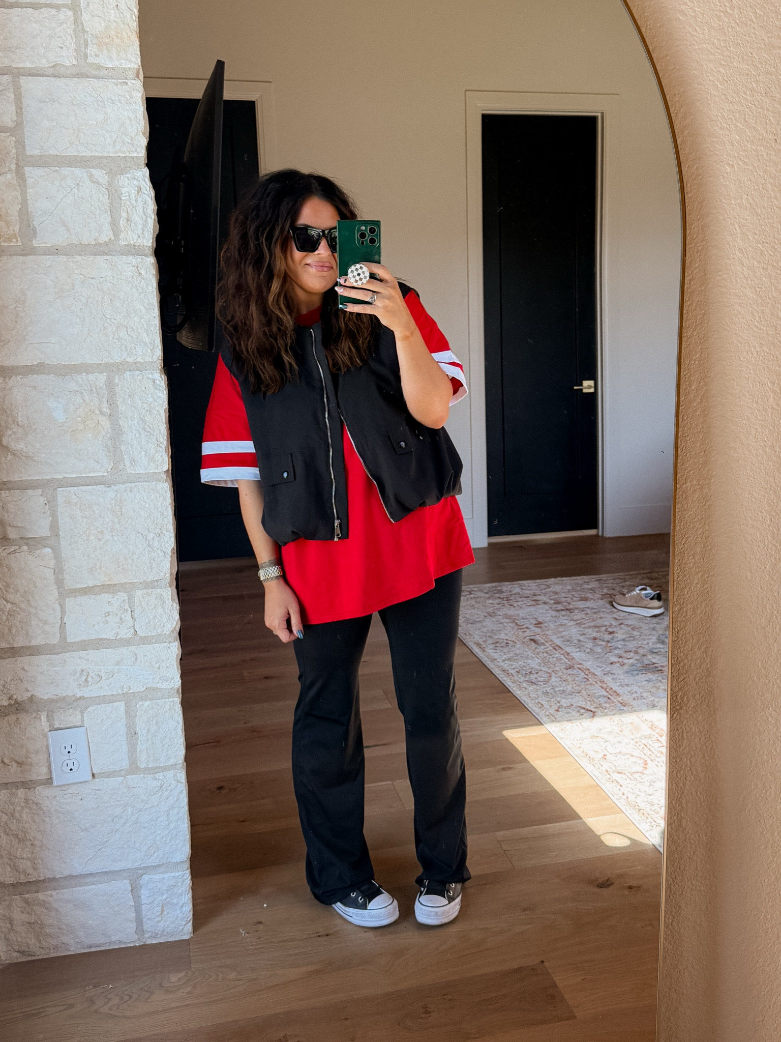 Game Day Sports Mom Outfit
Tee: XXL
Vest: XL
Pant: XL 35” Inseam (I am 5’7”)
Converse: size down 1/2 size


#LTKStyleTip #LTKFindsUnder50 #LTKMidsize