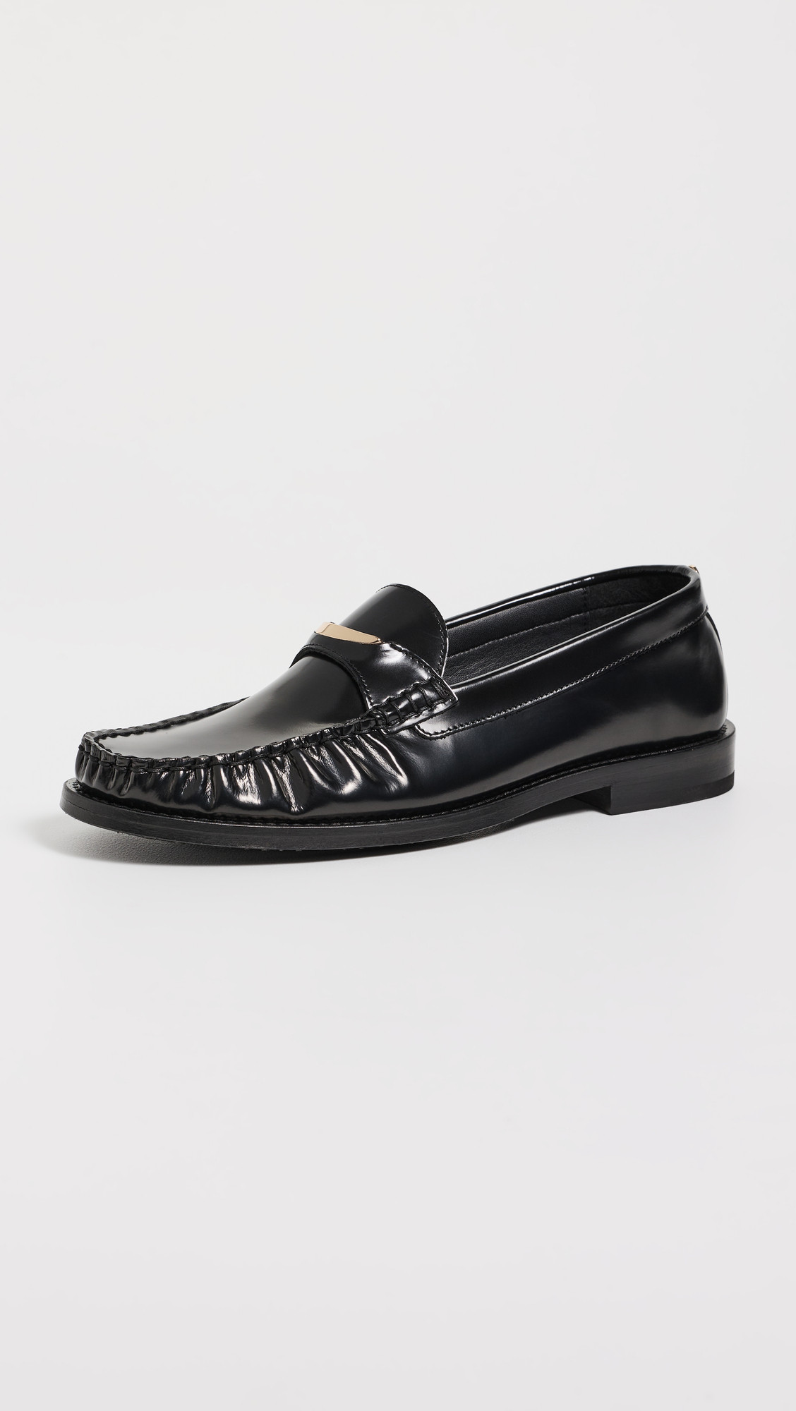 ANINE BING Amoc Leather Loafers Black 40 | Shopbop