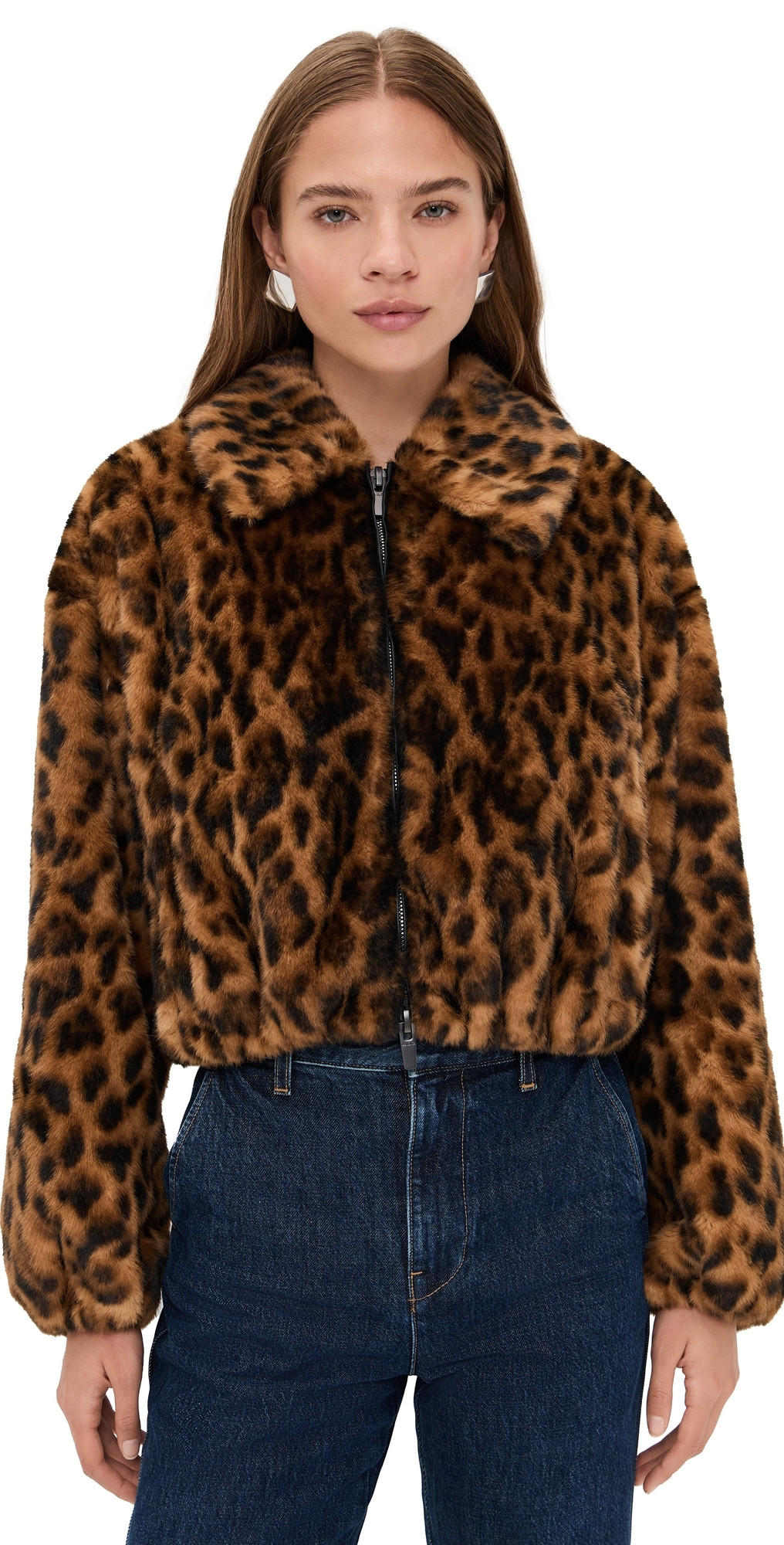 A. L.C. Esme Faux Fur Jacket Brown Multi S | Shopbop
