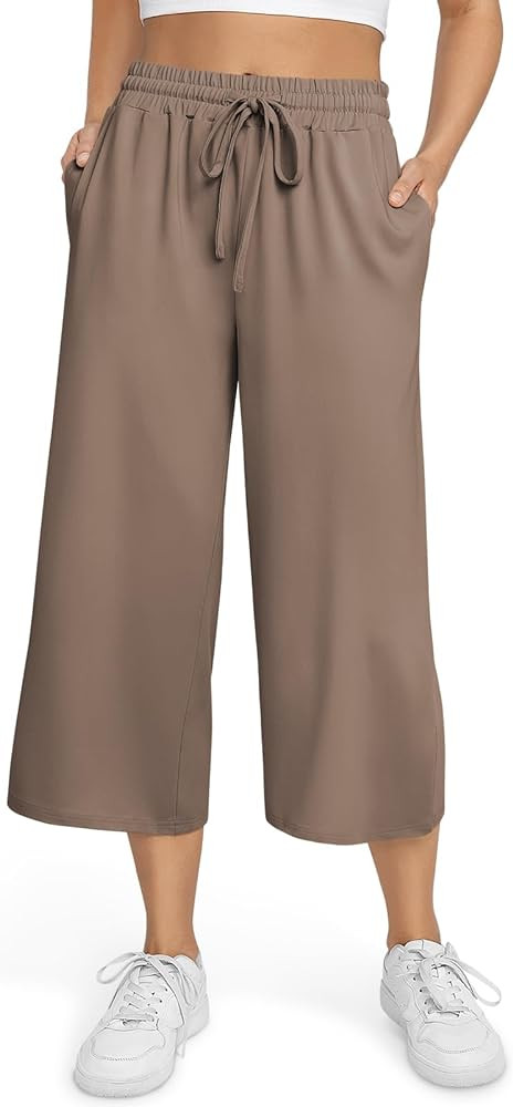 TARSE Yoga Capri Pants Capris Sweatpants Loose Fit | Amazon (US)