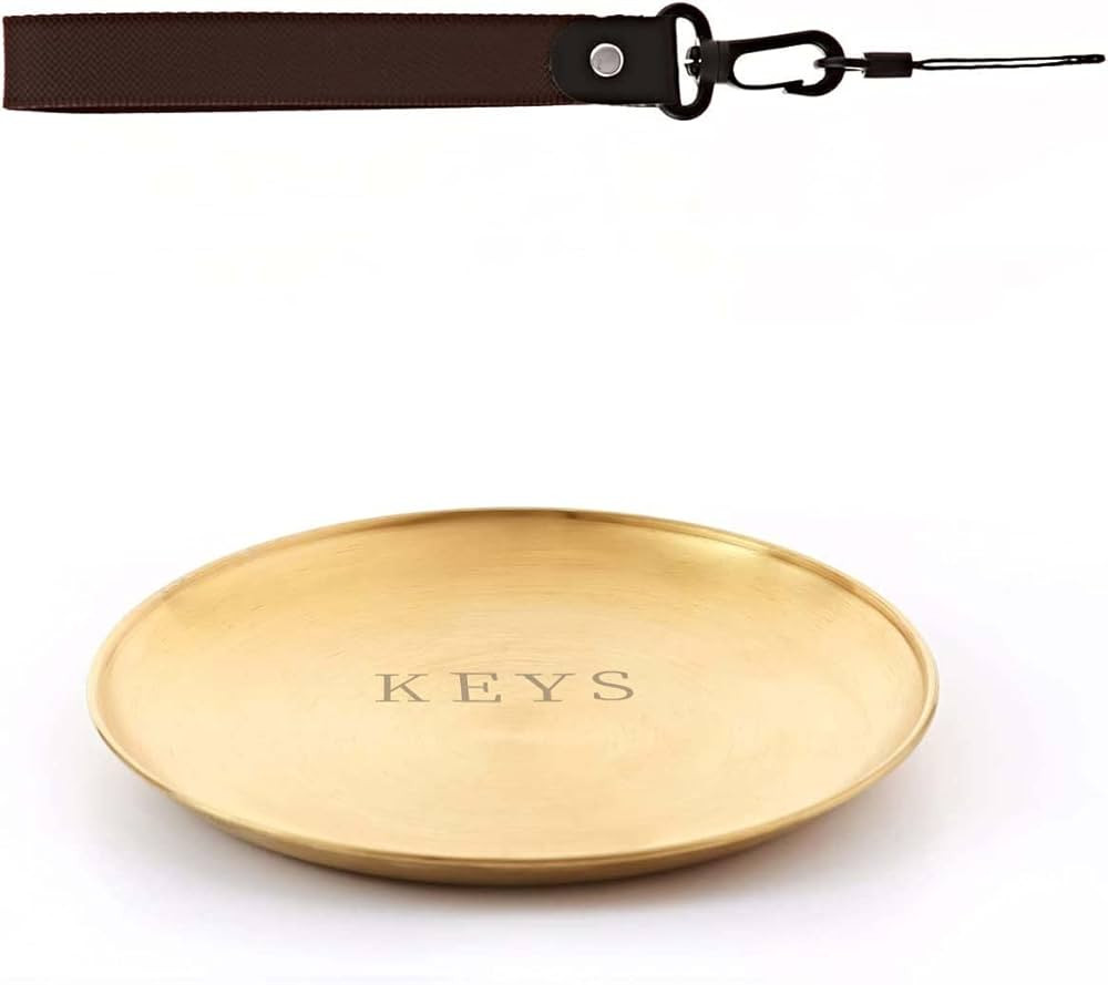 Key Bowl and Keychain Set - Decorative Bowl and Tray for Entryway Table, Jewelry Dish, Perfume Ho... | Amazon (US)