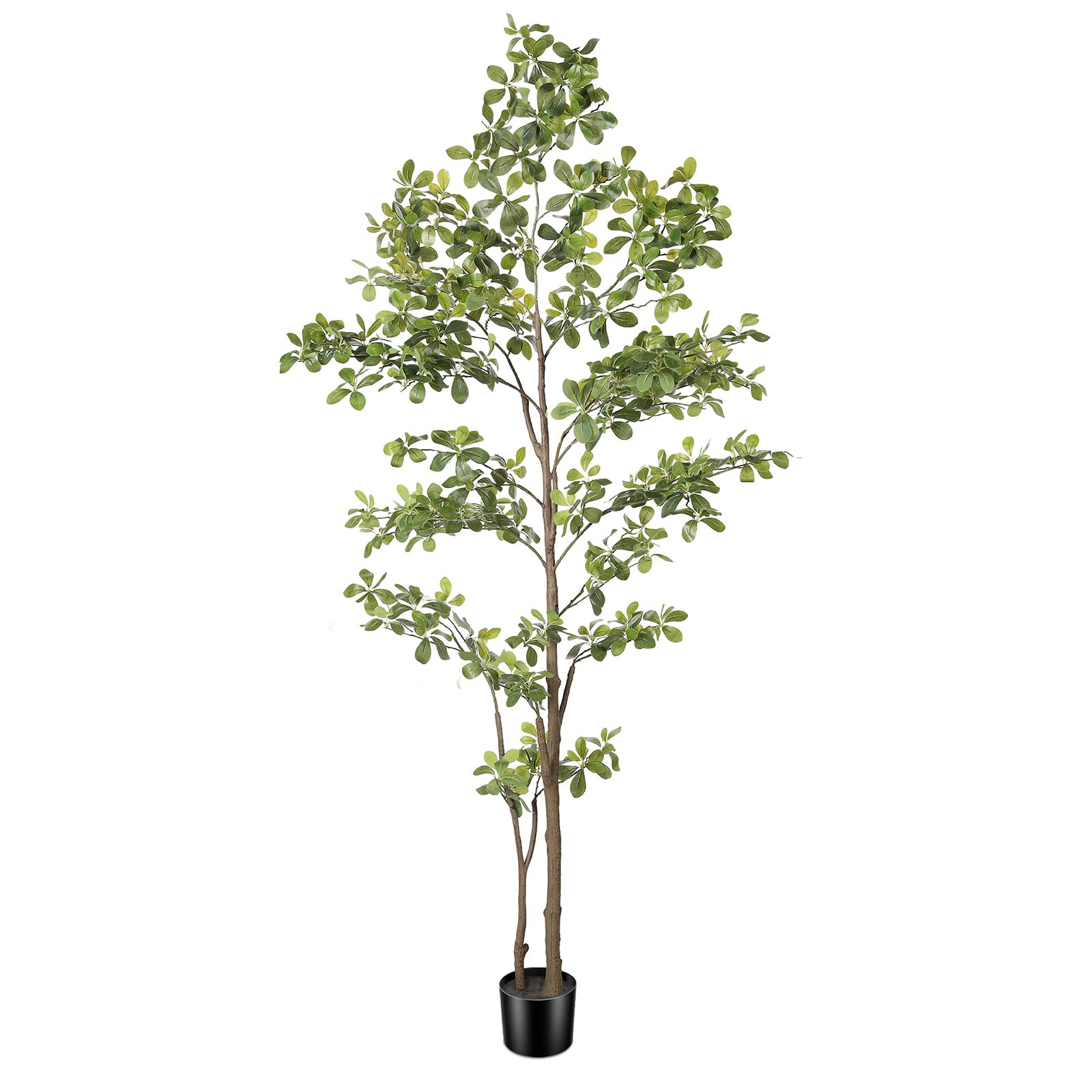 Faux Black Olive Tree 7ft, Artificial Shady Lady Tree with Natural Trunk and Realistic Leaves, 7 ... | Amazon (US)