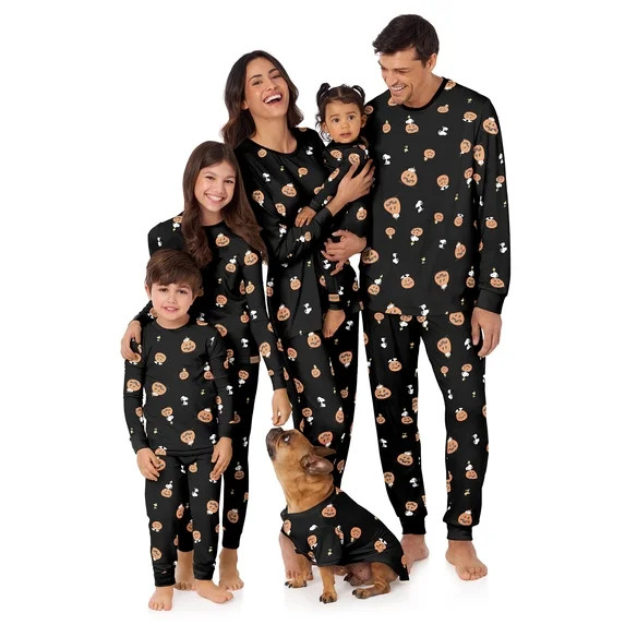Peanuts Halloween Women’s Snoopy Matching Family Sleepwear Long Sleeve Top and Pants Pajama Set... | Walmart (US)